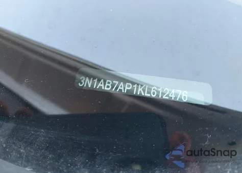 2019 Nissan Sentra Sv из США, поврежденный, VIN 3N1AB7AP1KL612476